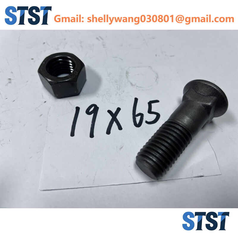 High Strength Track Bolts And Nuts M19×2.5×65mm Anti Corrosion Coating
